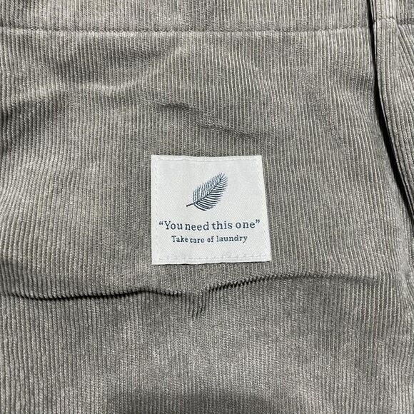 Corduroy Tote Bag Womens Large Double Strap Shoulder Purse Snap Button Casual - Picture 3 of 8